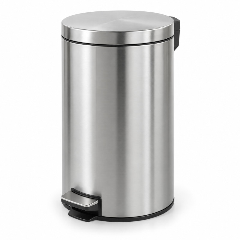 Afvalbak met pedaal 30 liter RVS