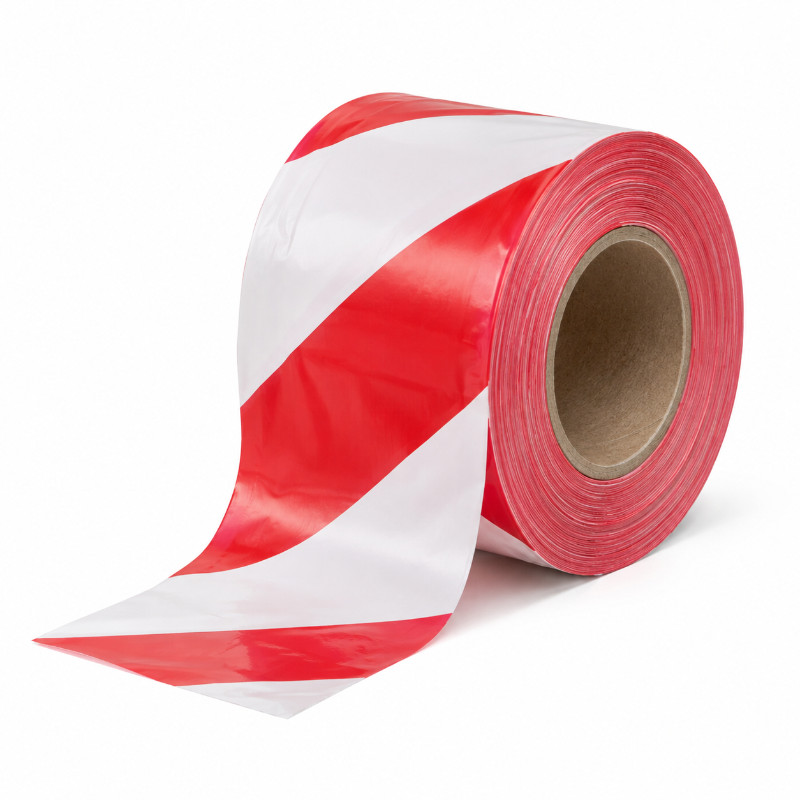 Afzetlint rood/wit 500 meter