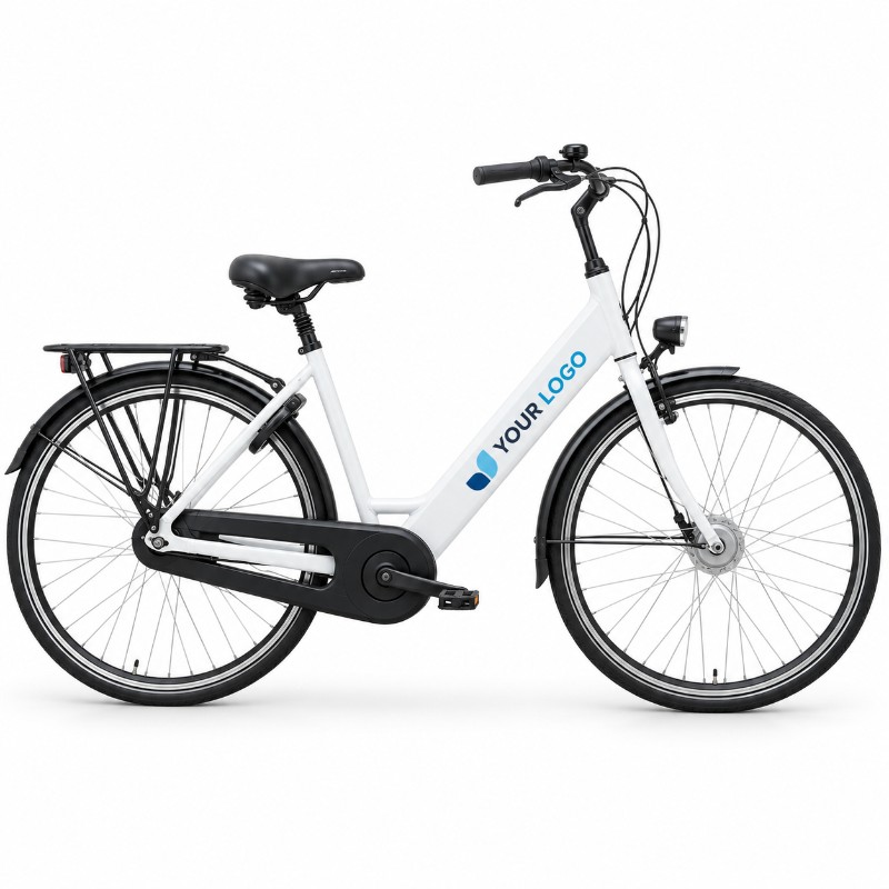 Bedrijfsfiets met framebedrukking