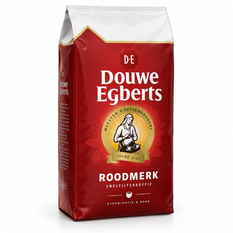 Douwe Egberts Roodmerk snelfilterkoffie - 1 kg