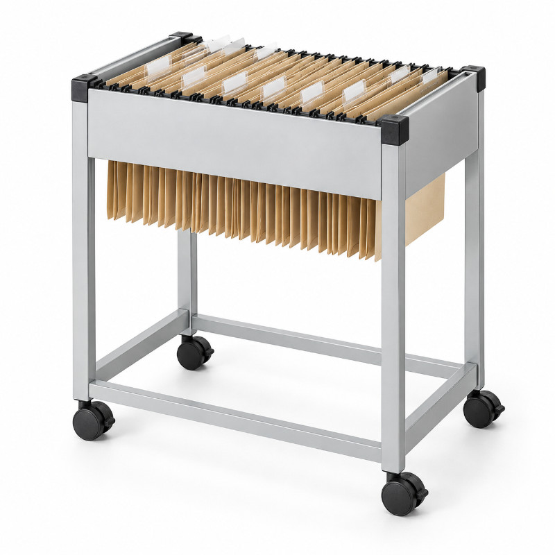 Durable rijdende hangmappenwagen voor 80 mappen