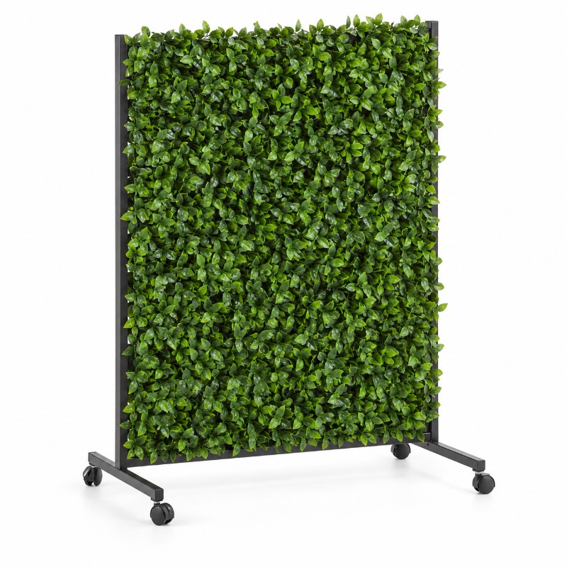 Groene scheidingswand 120x150 cm op wielen