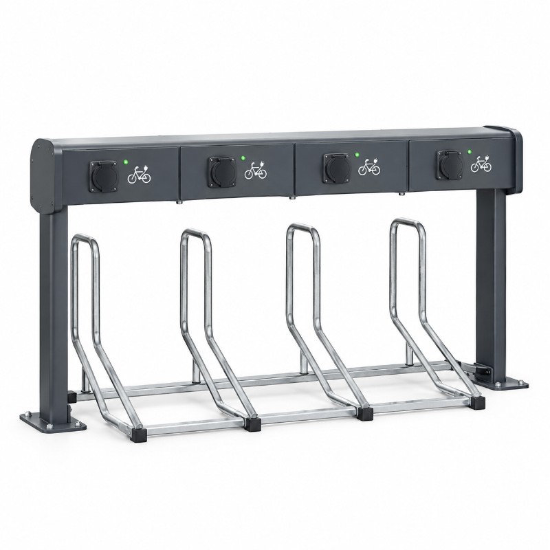 Laadstation voor 4 e-bikes