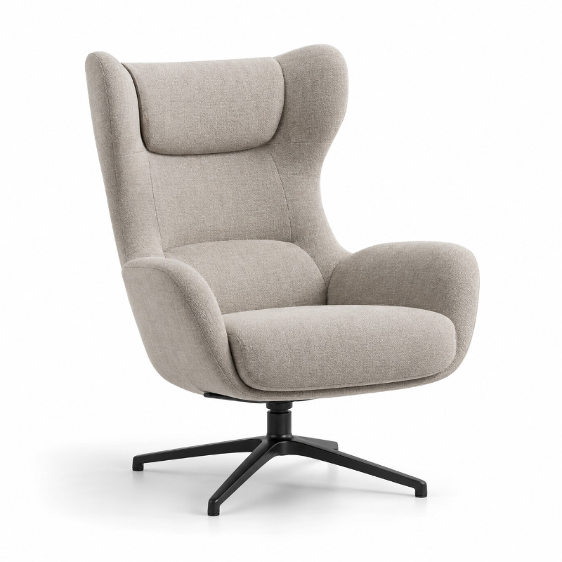 Lounge fauteuil met stoffen bekleding