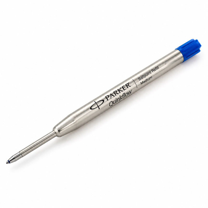 Parker Quinkflow balpenvulling medium blauw - 2 stuks