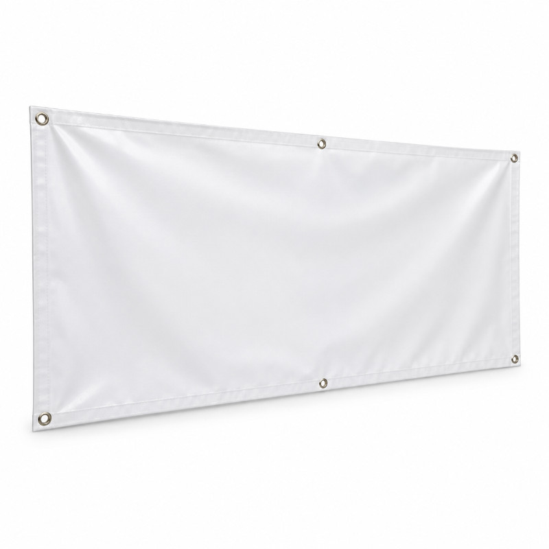 PVC-banner 200x100 cm met zeilringen