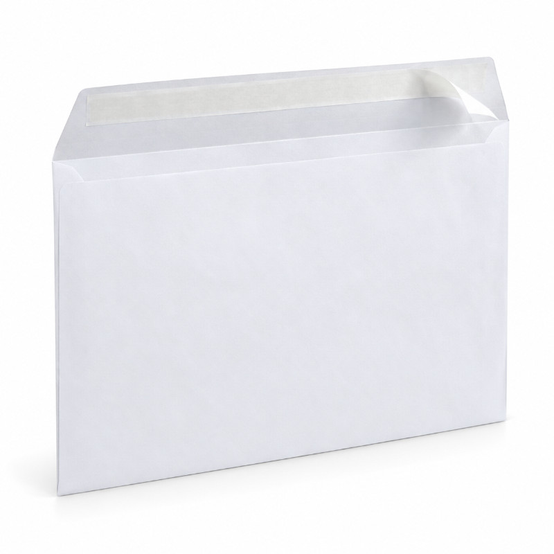 Quantore C4-enveloppen wit met strip - 250 stuks
