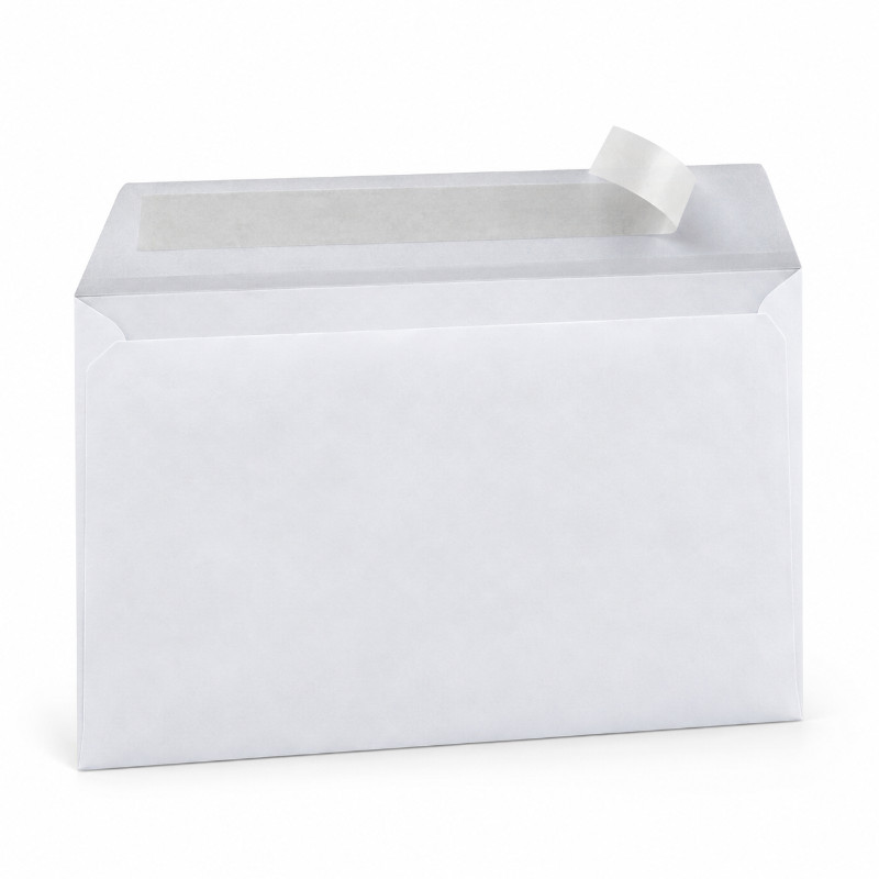 Quantore C5-enveloppen wit met strip - 500 stuks