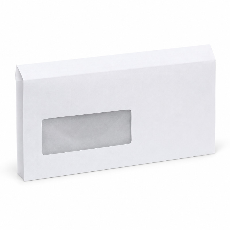 Quantore EA5/6-enveloppen wit met venster - 500 stuks