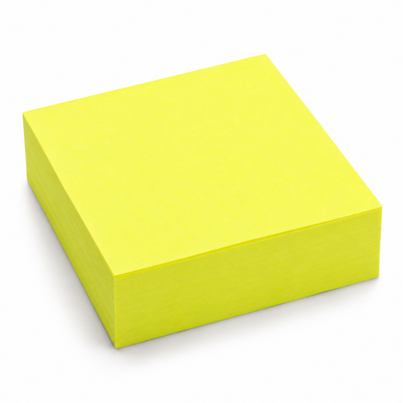 Quantore memoblok 76x76 mm neon geel - 100 vel