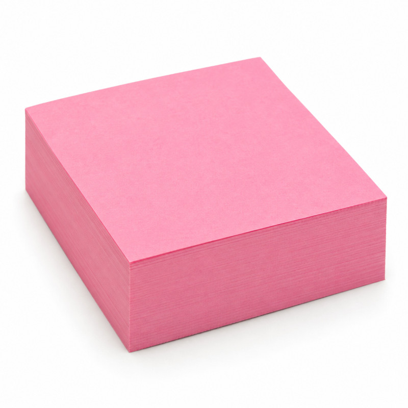 Quantore memoblok 76x76 mm roze - 100 vel