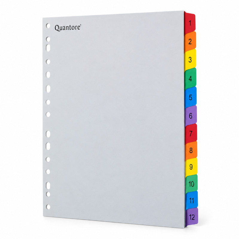 Quantore tabbladen A4 11-gaats 1-12 - 10 sets