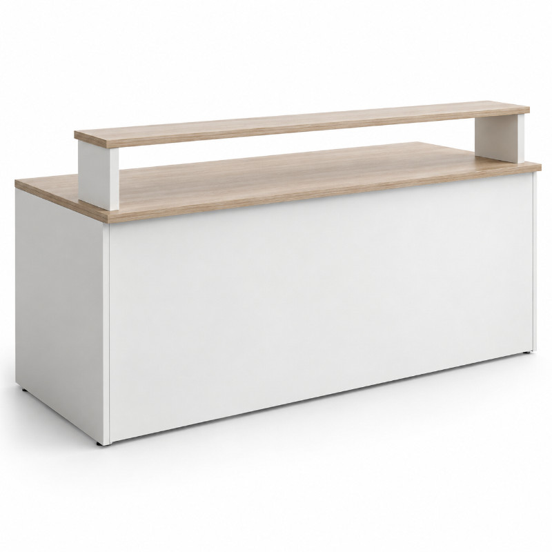 Receptiebalie 200x80 cm met verhoogd blad