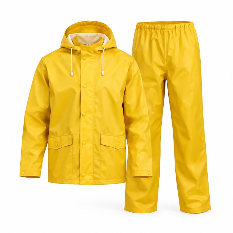 Regenpak PU geel - 5 sets
