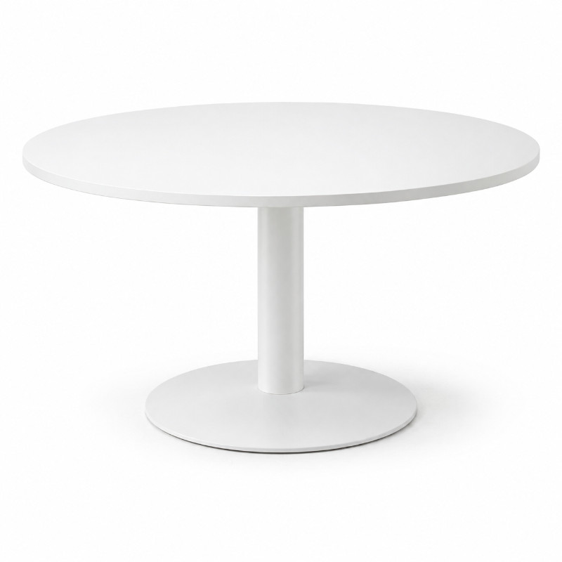 Ronde vergadertafel 120 cm wit
