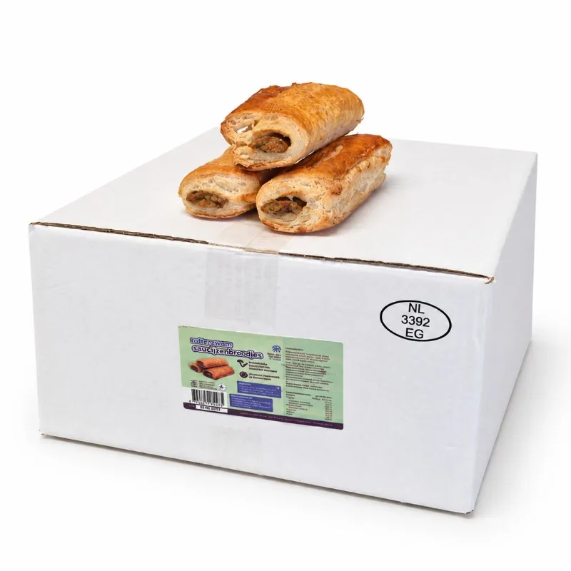 Rotterzwam vegan saucijzenbroodjes, 48 stuks à 80 g