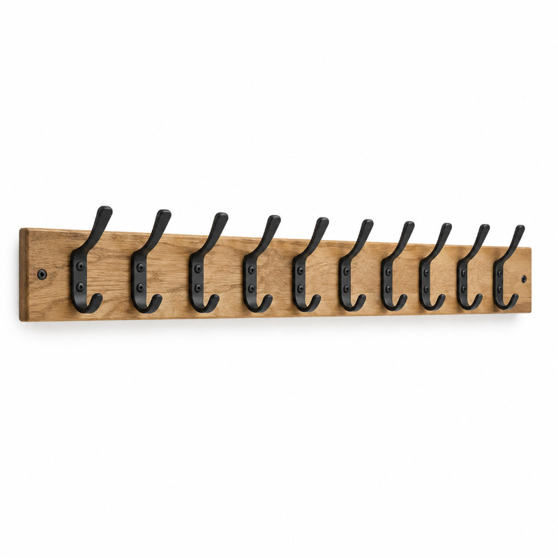 Wandgarderobe 100 cm met 10 haken