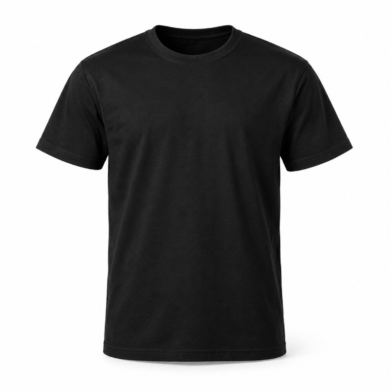 Werk-T-shirt katoen zwart - 10 stuks